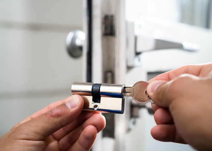 Replacing a lock for a home